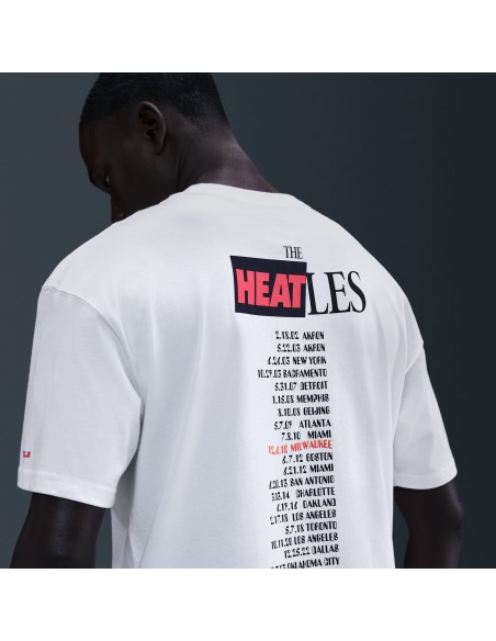 Nike Sportswear LeBron 'Heat Wave' Men's Basketball Tshirt White IH8570100 MBS