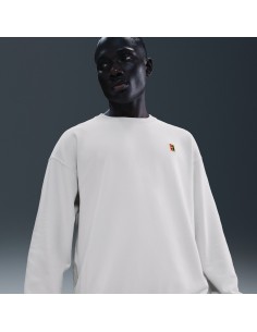 NikeCourt Men's French Terry Crewneck Top Phantom IQ6556030 MBS