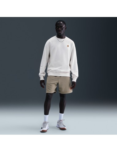 NikeCourt Men's French Terry Crewneck Top Phantom IQ6556030 MBS