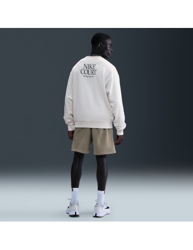 NikeCourt Men's French Terry Crewneck Top Phantom IQ6556030 MBS