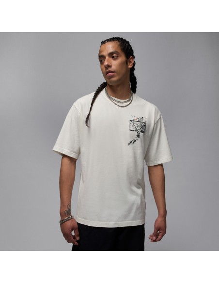 Air Jordan Brooklyn Oversized Graphic TShirt 'SailOff Black' IB3297133 MBS