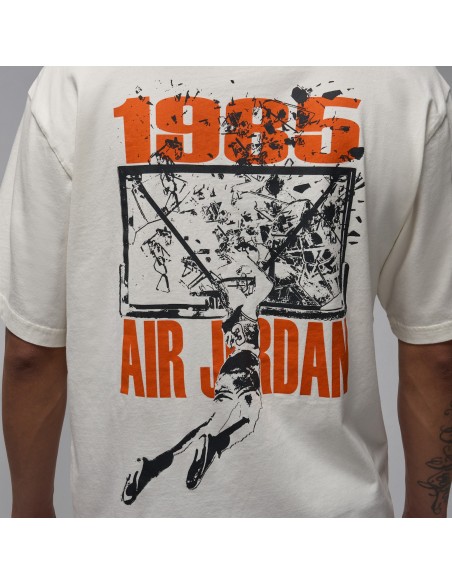 Air Jordan Brooklyn Oversized Graphic TShirt 'SailOff Black' IB3297133 MBS