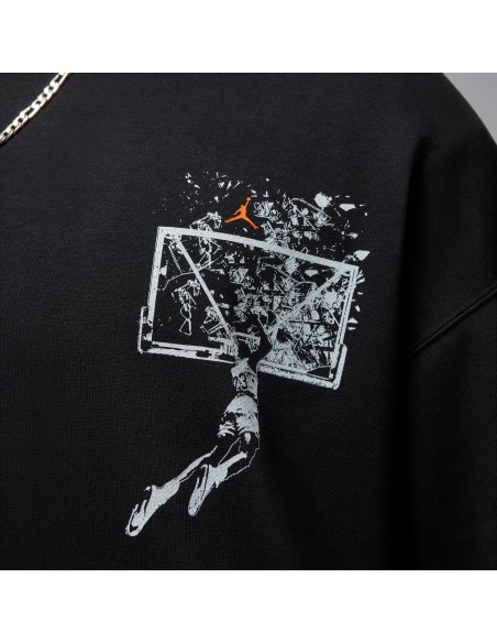 Jordan Brooklyn Men's Oversized Pullover Hoodie BlackStarfish IF5853010 MBS
