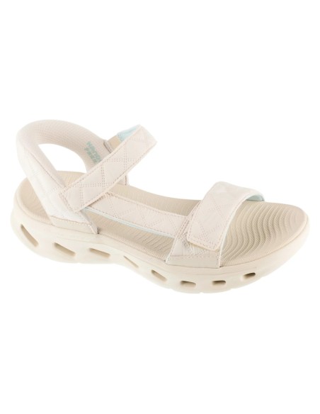 Skechers SlipIns GO Walk GlideStep 20 Sandal Cozy Fit Jada 141276NAT