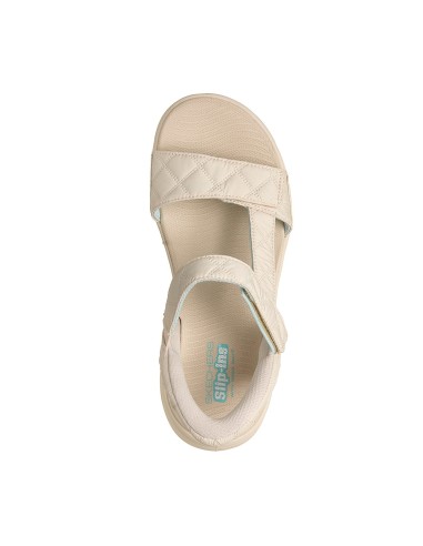 Skechers SlipIns GO Walk GlideStep 20 Sandal Cozy Fit Jada 141276NAT