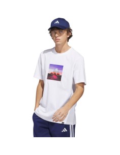 Men's adidas Summer Heat Graphic Tshirt white JZ7545