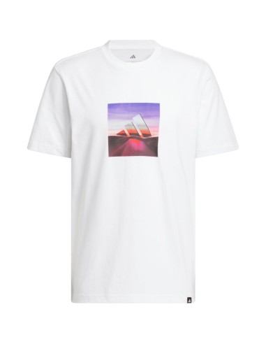 Men's adidas Summer Heat Graphic Tshirt white JZ7545