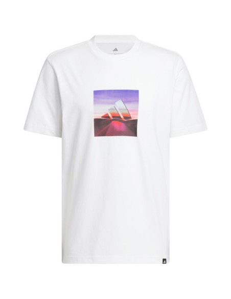 Men's adidas Summer Heat Graphic Tshirt white JZ7545