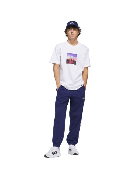 Men's adidas Summer Heat Graphic Tshirt white JZ7545