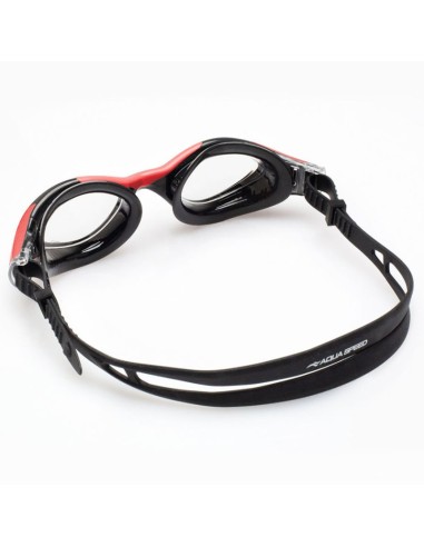 Aqua Speed Aquilo swimming goggles black and red 6264931