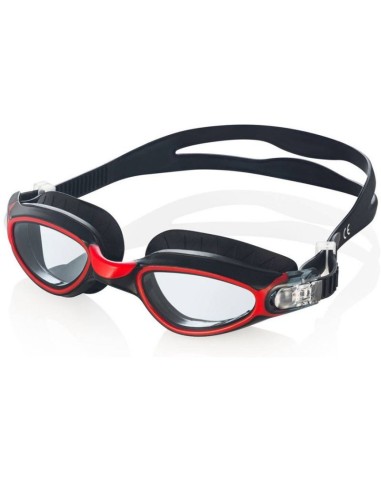 Swimming goggles AquaSpeed Calypso black and red