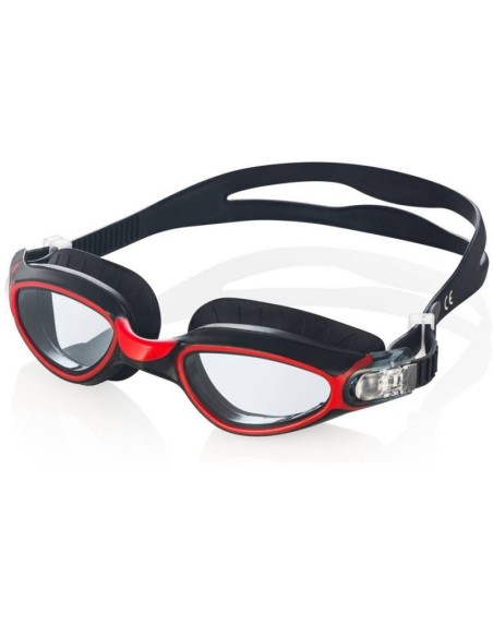 Swimming goggles AquaSpeed Calypso black and red