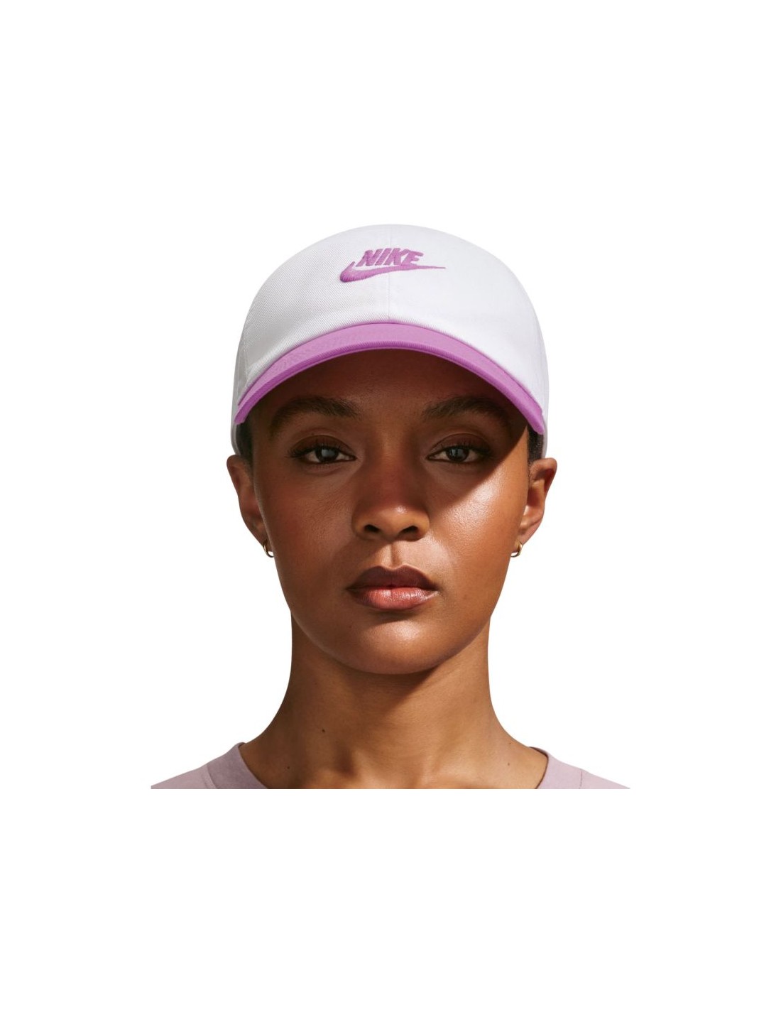 Nike Club Cap White and Pink FB5368 103