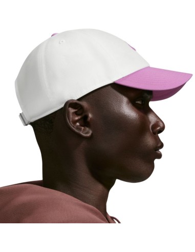 Nike Club Cap White and Pink FB5368 103