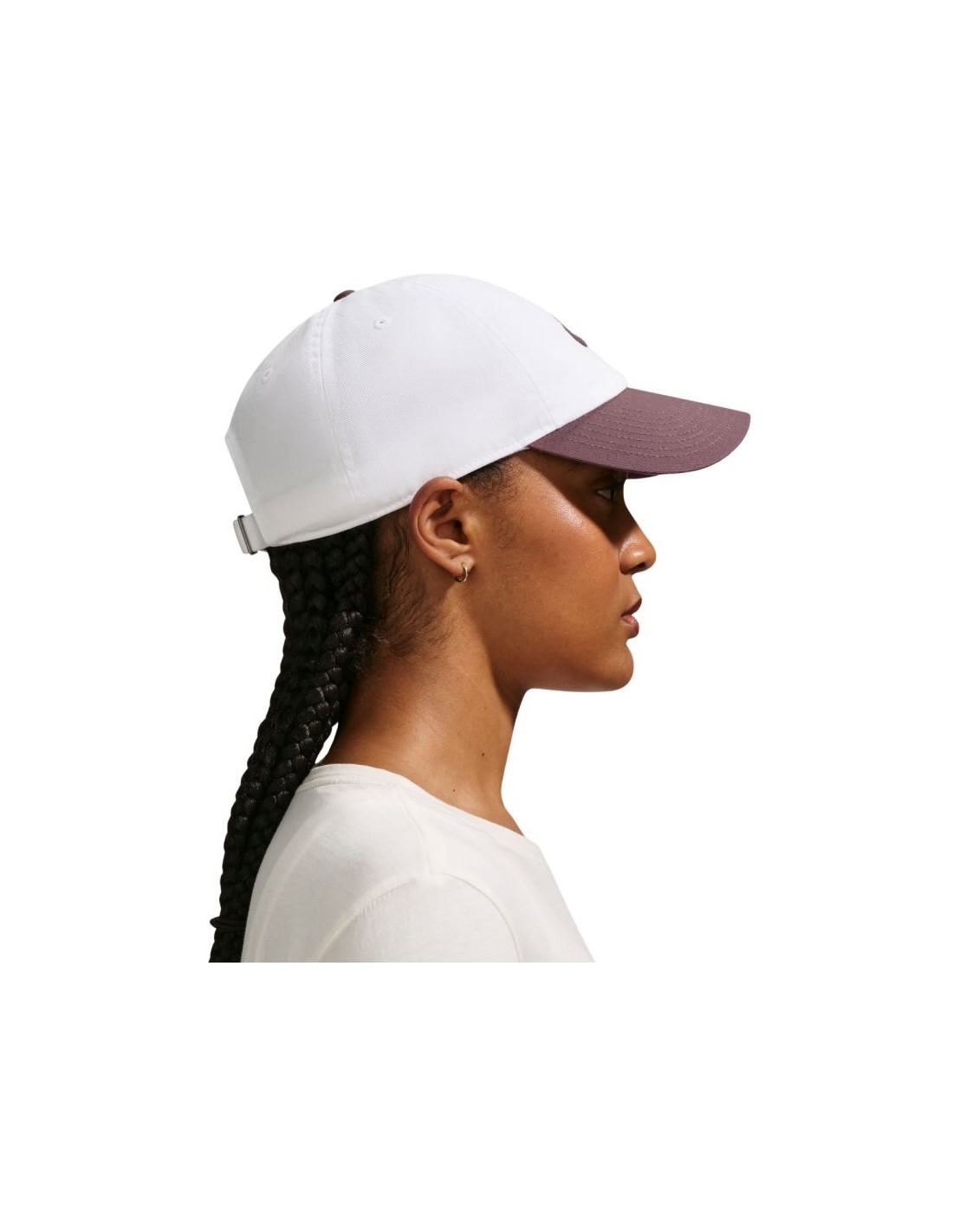 Nike Club Cap White and Purple FB5368 104