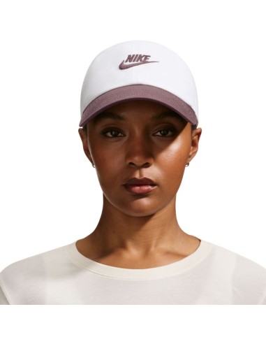 Nike Club Cap White and Purple FB5368 104