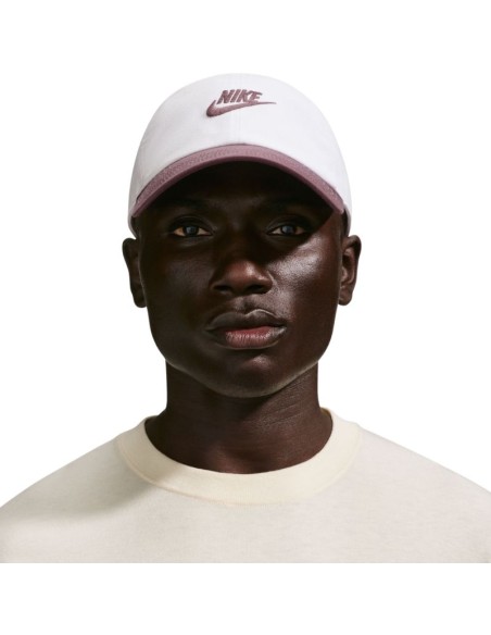 Nike Club Cap White and Purple FB5368 104