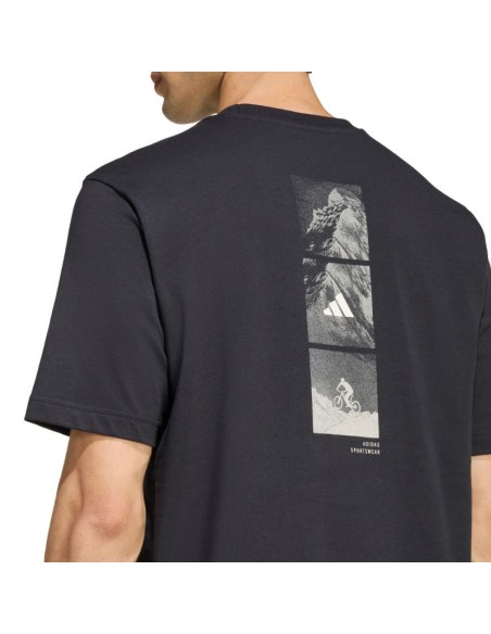 Men's adidas Outdoor Mountain Biking Graphic Tshirt black KB2536