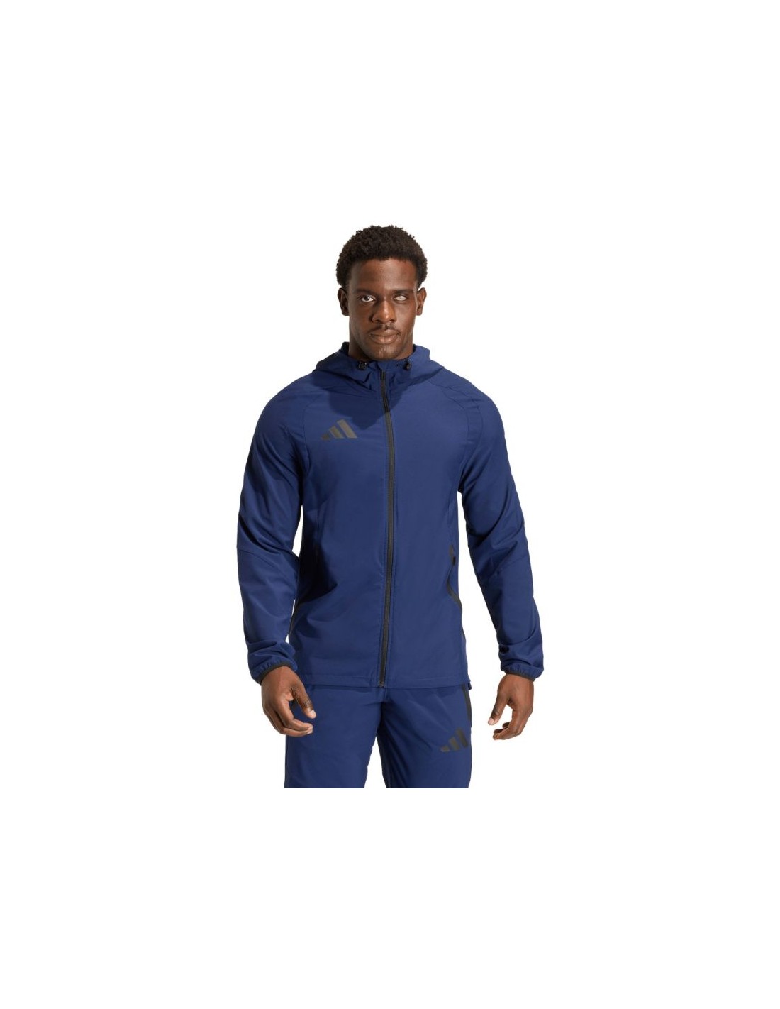 Men's adidas Tiro 26 Travel Windbreaker Jacket Navy Blue KD3334
