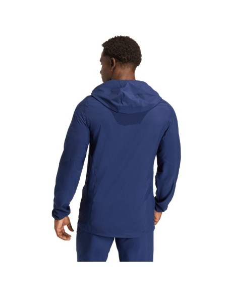 Men's adidas Tiro 26 Travel Windbreaker Jacket Navy Blue KD3334