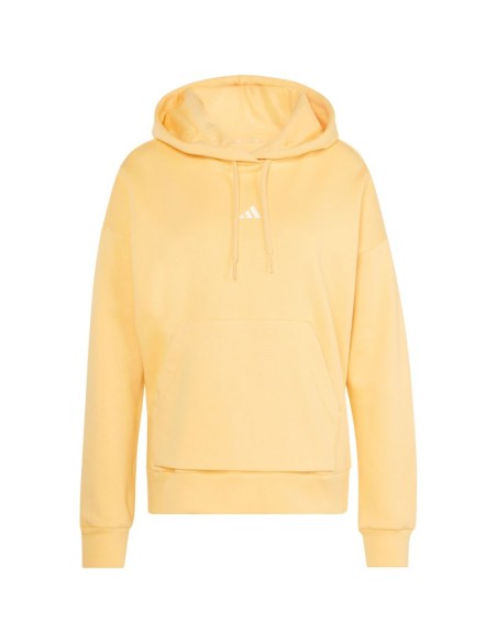Women's adidas Essentials Small Logo Feel Cozy Hoodie Yellow KC5281