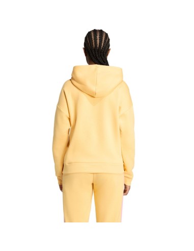 Women's adidas Essentials Small Logo Feel Cozy Hoodie Yellow KC5281