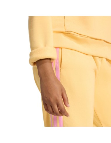 Women's adidas Essentials Small Logo Feel Cozy Hoodie Yellow KC5281