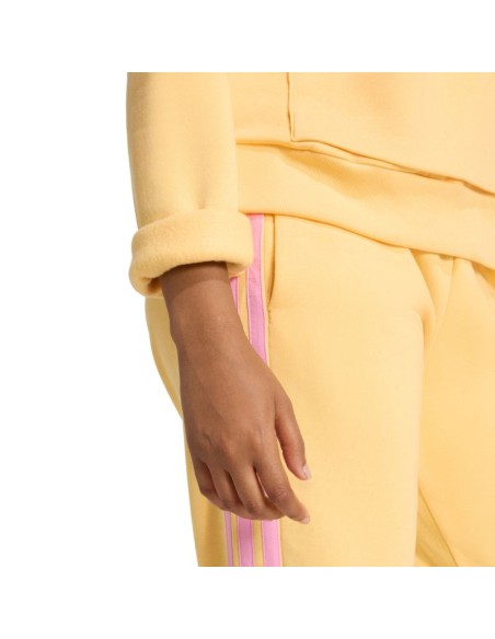Women's adidas Essentials Small Logo Feel Cozy Hoodie Yellow KC5281