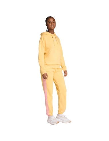 Women's adidas Essentials Small Logo Feel Cozy Hoodie Yellow KC5281