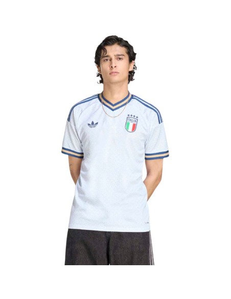 Men's adidas Italy 26 Away Jersey white and blue KC8704