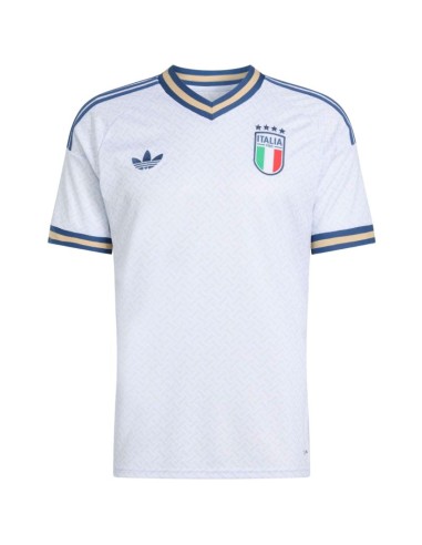 Men's adidas Italy 26 Away Jersey white and blue KC8704
