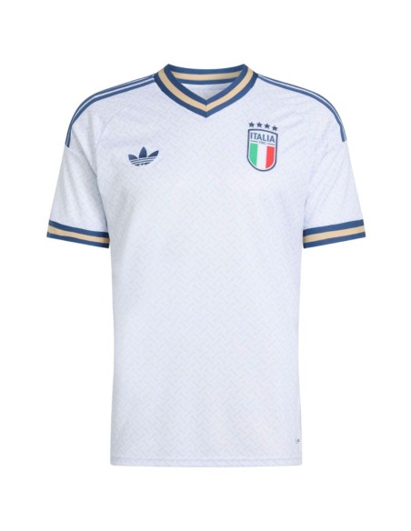 Men's adidas Italy 26 Away Jersey white and blue KC8704