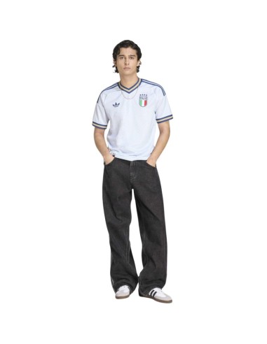 Men's adidas Italy 26 Away Jersey white and blue KC8704