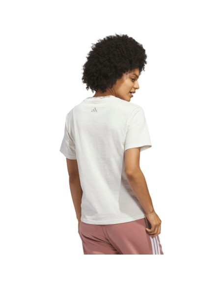 adidas Cursive Wordmark Graphic Women's TShirt White KQ6404