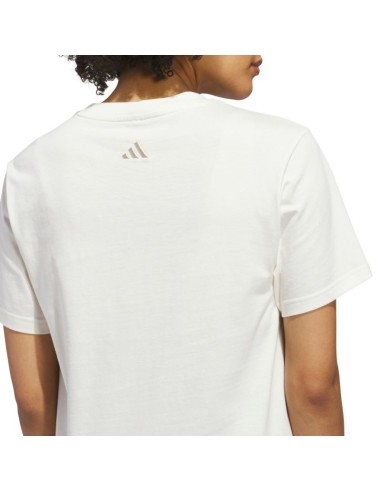 adidas Cursive Wordmark Graphic Women's TShirt White KQ6404