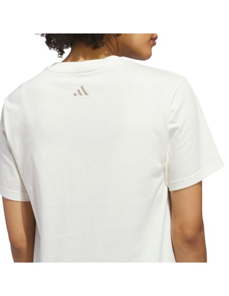 adidas Cursive Wordmark Graphic Women's TShirt White KQ6404