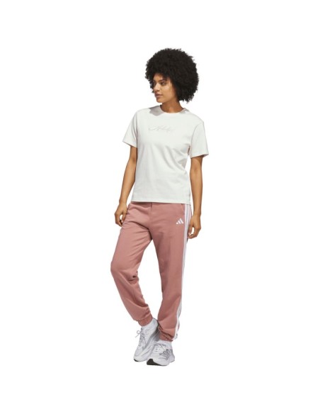 adidas Cursive Wordmark Graphic Women's TShirt White KQ6404