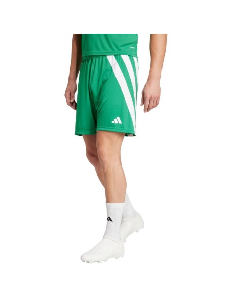 Men's adidas Fortore 23 shorts green and white IQ3209
