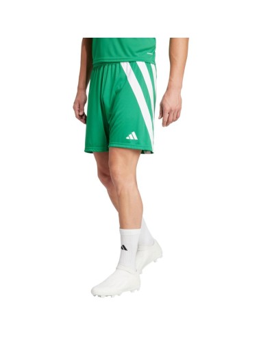 Men's adidas Fortore 23 shorts green and white IQ3209