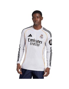 adidas Real Madrid 2526 Long Sleeve Home Men's Jersey White JN8884