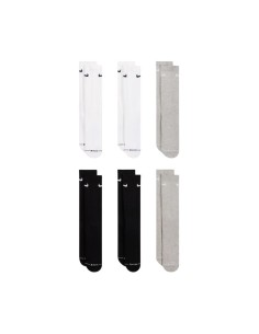 Nike Everyday Elevated Socks 6 Pairs White Black Gray HQ8021 903