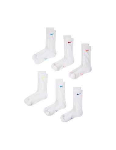 Nike Everyday Elevated Socks 6 Pairs White HQ8021 906
