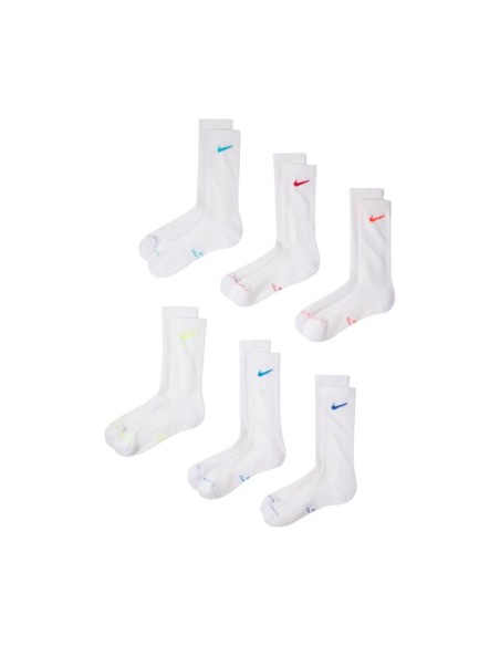 Nike Everyday Elevated Socks 6 Pairs White HQ8021 906