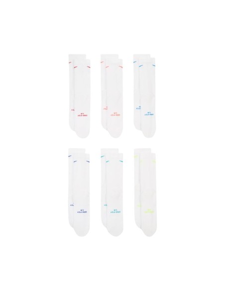 Nike Everyday Elevated Socks 6 Pairs White HQ8021 906