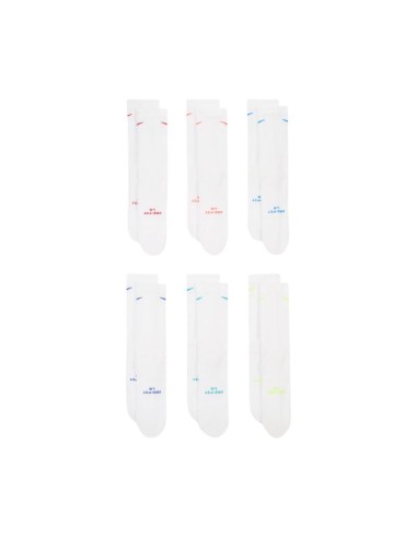 Nike Everyday Elevated Socks 6 Pairs White HQ8021 906