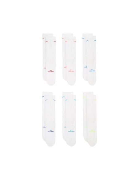 Nike Everyday Elevated Socks 6 Pairs White HQ8021 906