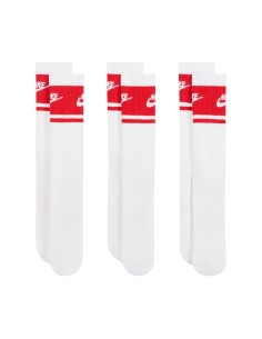 Nike Everyday Elevated Crew Socks 3 Pairs White and Red IM7949 900