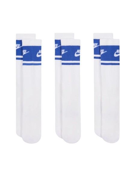 Nike Everyday Elevated Crew Socks 3 Pairs White and Blue IM7949 904