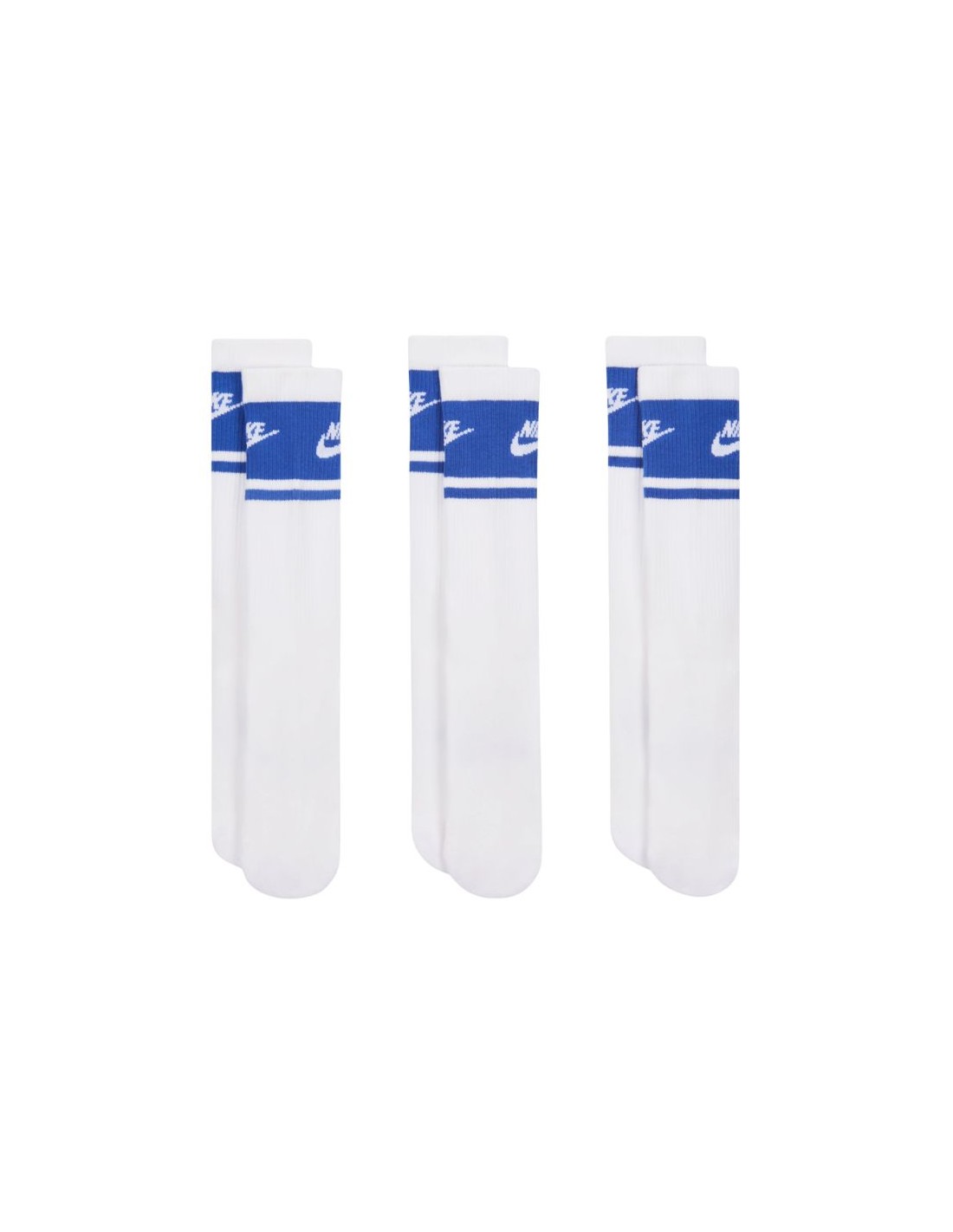 Nike Everyday Elevated Crew Socks 3 Pairs White and Blue IM7949 904