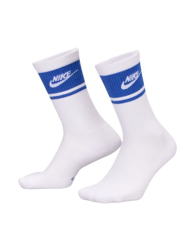 Nike Everyday Elevated Crew Socks 3 Pairs White and Blue IM7949 904